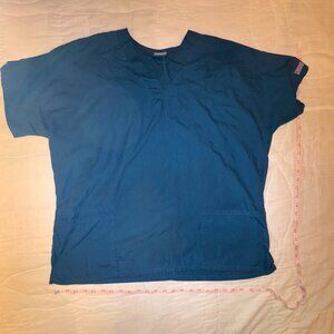 Teal Cherokee Scrub Top – Size XL – Cotton Blend